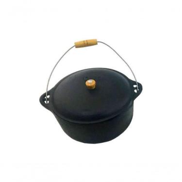 Imagem de Panela Ferro Fundido N24 Caldeirão Antigo 4,2 L 31,5X16Cm. - design re