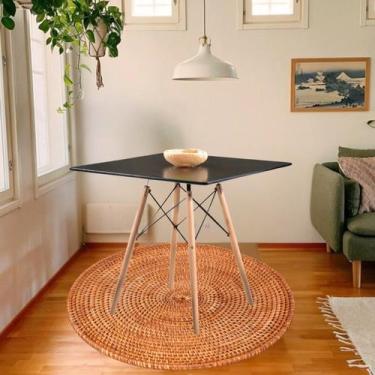 Imagem de Mesa de Jantar Quadrada Eames Eiffel 80cm Mdf Tx - Móveis La Bella