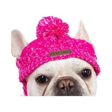 Imagem de Gorro De Inverno Quente Para Cães, Capuz Tricotado À Prova De Vento Pa
