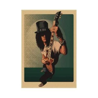 Imagem de Pôster Vintage Guns N' Roses: Pintura Em Tela De Álbum De Música De Ba