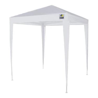 Imagem de Tenda Gazebo Tubular 2m x 2m Polietileno Branca Bel, Branco, 2x2m