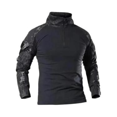 Imagem de Camiseta Tática De Manga Longa Camuflada Para Homens, Respirável, Para