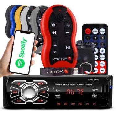 Imagem de Aparelho De Som Carro Radio Automotivo Bluetooth Pendrive Sd Rádio - F