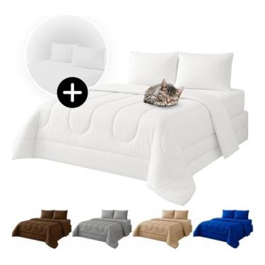 Imagem de Kit Edredom Queen Dubai Jogo De Lençol Queen 3 Peças - Tati Enxovais, 