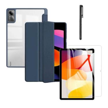 Imagem de Case fundo acrilico para Redmi Pad Se + pelicula + caneta - Genérica