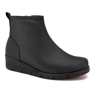 Imagem de Bota Usaflex Ad0522001 Anabela Cano Curto Feminina-Feminino