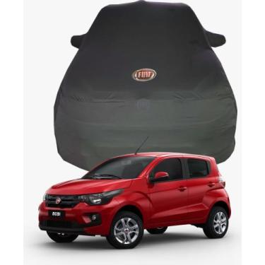 Imagem de Capa de Carro Fiat Mobi Tecido  Lycra Premium - Cadilhe Capas, Preto