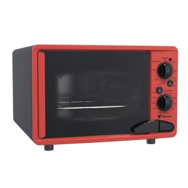 Imagem de Forno Eletrico Venax 45L Classic Vintage Vermelho, 110V
