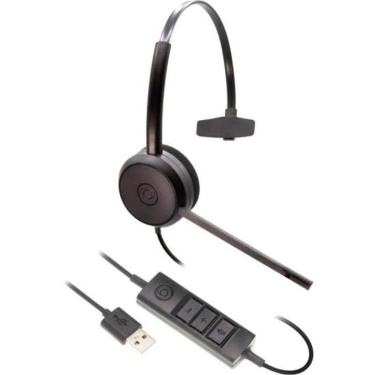Imagem de Headset Bravo Usb Mono Preto [F002] com Microfone com Cancelamento de Ruído e Áudio Mon...