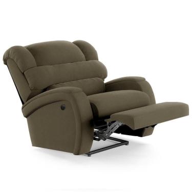 Imagem de Poltrona Do Papai Reclinável Kalie Power Elétrica Fh9 Veludo Capuccino - Mpozenato
