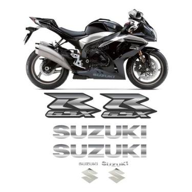 Imagem de Kit Adesivos Carenagem Suzuki GSXR 1000 2009 Preta - SPTS