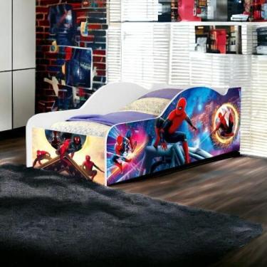 Imagem de Cama Solteiro Carro Spider Com Colchão Cambel - VJ MÓVEIS