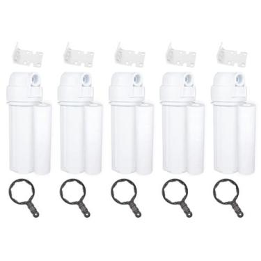 Imagem de Kit 5 Filtro Cavalete Caixa Água Melt Blown 5 Micras 1/2'' Branco 0 - 