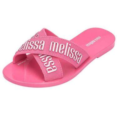 Imagem de Chinelo Infantil Menina Slip On Slide M Lover Mini Melissa, Rosa, Prat