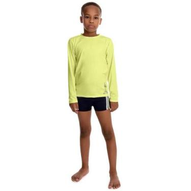 Imagem de Conjunto Praia Menino Camiseta E Sunga Proteção Solar - By Gus, 10, Am