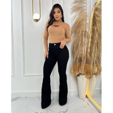 Imagem de Calça Jeans Flare Lety - Conforto e Estilo para Todas as Ocasiões - Me