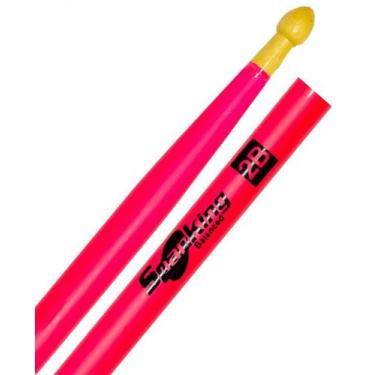 Imagem de Baqueta Spanking Linha Luminosa 2B Clássica Rosa Fluorescente (116524)