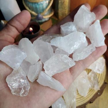 Imagem de Pedra Cristal Quartzo Transparente Bruto 1cm a 5cm  Proteção Abre Cami