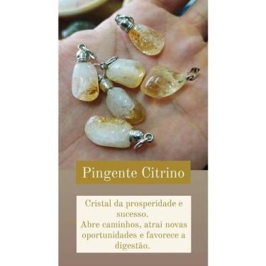 Imagem de Pingente de Pedra Rolada ou Bruta Diversos Modelos - Cristal Natural -