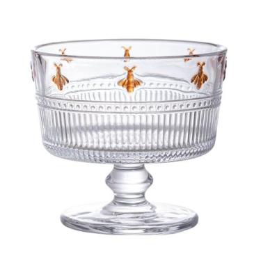 Imagem de Jogo de 6 taças Sobremesa Pequenos Voadores Cristal ambar 190ml L Herm