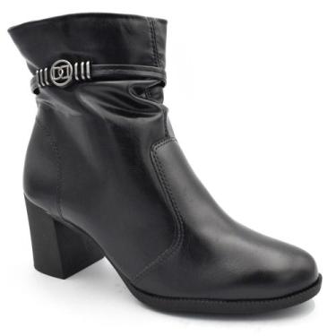 Imagem de Coturno de Salto Bloco Feminino Dakota D2195, Preto, 35