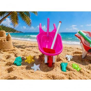 Imagem de Kit Carrinho de Mão Infantil 6 Peças para Areia Rei do Balde