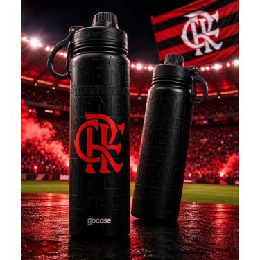 Imagem de Garrafa Térmica Flamengo Rubro Negra Gocase Fresh Inox 650ml, Flamengo