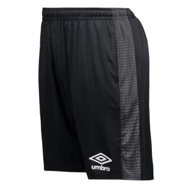 Imagem de Calção de Futebol Umbro Maximum Diamond Com Bolso Unissex, Preto, 3g