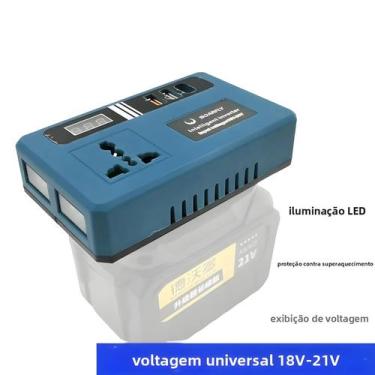 Imagem de Fonte De Energia Portátil Para Exterior, Inversor Dual USB DC21V Para 