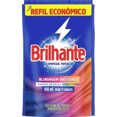 Imagem de Lava roupa brilhante limpeza total refil 900ml