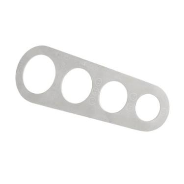 Imagem de Medidor para Porção de Massa Espaguete em Aço Inox 18,5 x 6 x 0,1 cm -