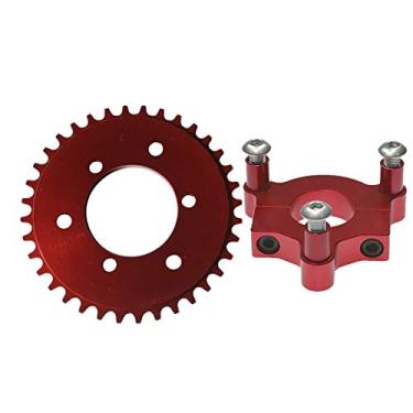 Imagem de Roda de Bicicleta Sthus CNC 36T Vermelha com Adaptador de 3,8 cm para Bicicleta Motorizada 50cc 66cc 80cc 2Tempos