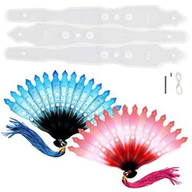 Imagem de FUNSHOWCASE Molde de fundição de resina para ventilador extravagante, 20,32 cm, bastão tamanho real com conjunto de fios e unhas