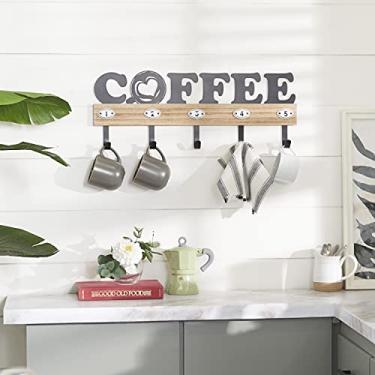 Imagem de Deco 79 Gancho de parede de prateleira, 60,96 cm C x 5,08 cm L x 22,86 cm A, marrom