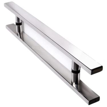 Imagem de Puxador Aço Inox 45cm Porta Madeira Vidro Alumínio Portao