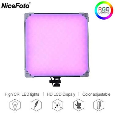 Imagem de Iluminador Painel Led Slim NiceFoto TC-668II RGB Video Light (Fonte Bivolt)