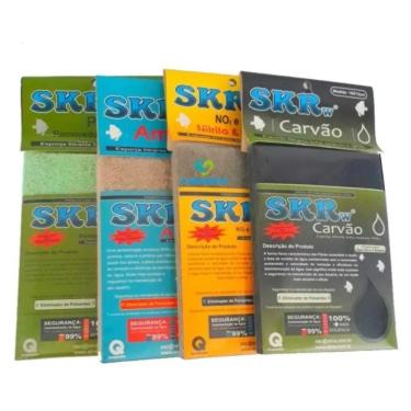 Imagem de kit esponja filtrante carbon+ammonia+fosfato+nitrito 16x12cm
