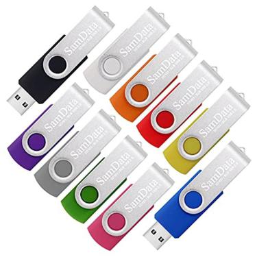Imagem de SamData 8GB USB Flash Drives 10 Pack USB 2.0 Thumb Drives 8GB Jump Drive USB Memory Sti...