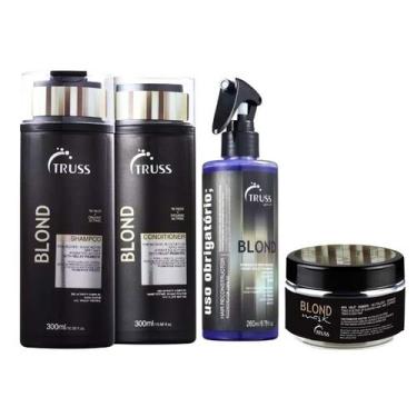 Imagem de Truss Blond Sh 300ml + Cd 300ml + Mask + Reconstrutor Blond