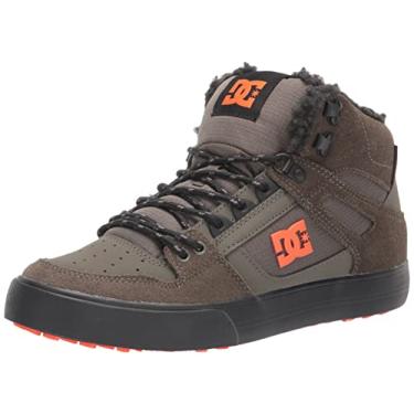 Imagem de DC Tênis de skate masculino Pure High Top Wc Wnt, Oliva/laranja, 12