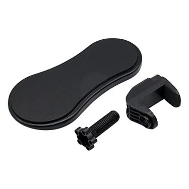 Imagem de Descanso de braço de computador para mesa suporte de descanso de pulso ergonômico ajustável para teclado extensor de braço giratório suporte para mouse pad, preto, 1 peça