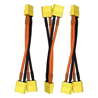 Imagem de Yaohappy 3 peças XT60 conector de bateria paralela extensão Y divisor para DJI Phantom RC Mode helicóptero quadricóptero