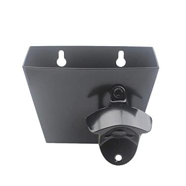 Imagem de Conjunto de abridor de garrafas e tampa de garrafa de parede preta para presente dos amantes de refrigerante