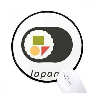 Imagem de Tapete de mouse tradicional japonês local Maki sushi desktop escritório tapete redondo para computador