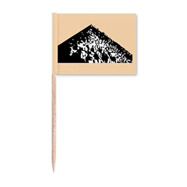 Imagem de Pirâmide Chartlet Art Deco Presente Fashion Palito Bandeiras Marcador Decoração de Festa