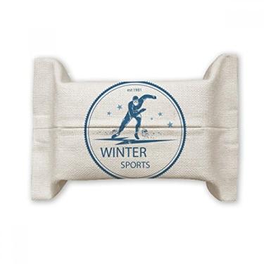 Imagem de Roupa de esqui e botas para esportes de inverno com estampa de lenço de papel e bolsa de linho de algodão