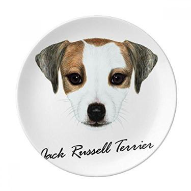 Imagem de Jack Russell Terrier Placa Decorativa de Porcelana Salver Prato de Jantar
