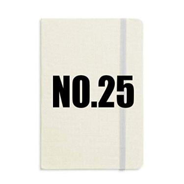 Imagem de Lucky No. 25 Caderno com nome de números, capa dura para diário clássico A5 presente