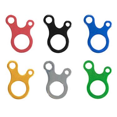 Imagem de Ajustador para tensor de 3 furos West Coast Paracord com um boneco 9 Conector de 3 furos - Amarração, barraca, sombra, cobertura, acampamento, caminhada, mochila, 10 Pack, Orange