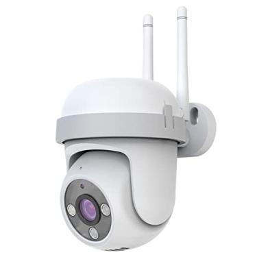 Imagem de Câmera externa WiFi 720P, câmera de segurança de 1 MP, câmera PTZ 360 com detecção de movimento, visão noturna colorida, slot para cartão TF de áudio bidirecional e serviço de nuvem